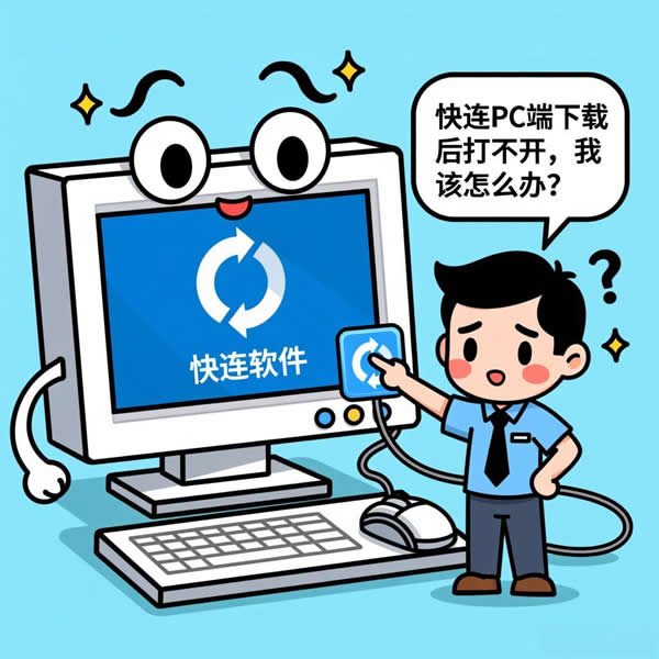 快连pc端下载后打不开咋办？如何解决？