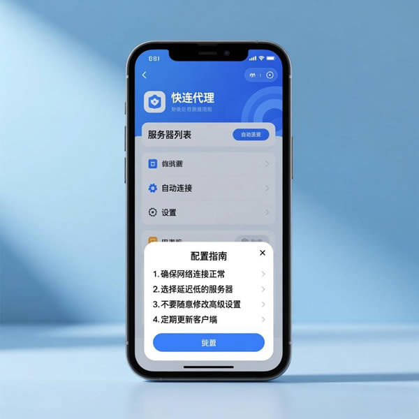 快连代理怎么配置？有哪些注意事项？